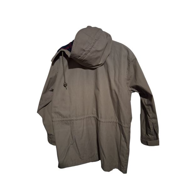 Vintage 90s Cabin Creek Womens sz 8/10 M Flannel Barn Field Utility Cargo Jacket - Picture 4 of 4